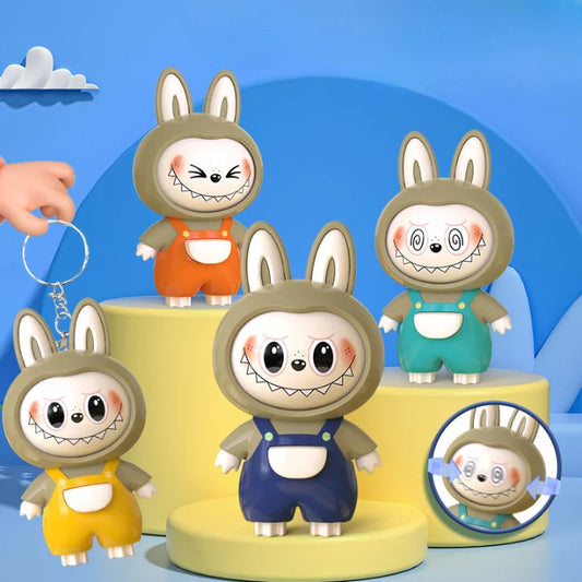 Face-Changing Labubu Keychain
